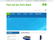 Tablet Screenshot of poolandspapartsdepot.com